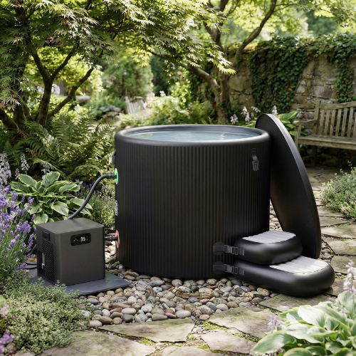 FrostDip Pod 350 Inflatable Ice Bath, 5cm Drop-Stitch Cold Plunge Tub, 350L
